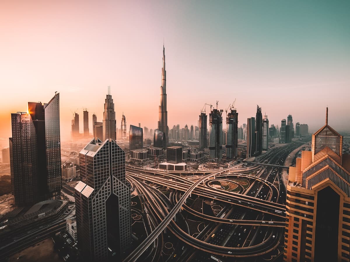 Dubai, vista da Burj Khalifa